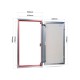 Porte d'inspection en aluminium taille 500 mm x 800 mm ETP pour revêtement de carreaux de céramique