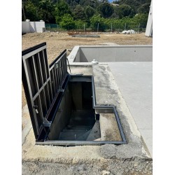 Floor Stainless steel 60 cm x 190 cm access door for indoor and outdoor