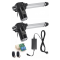 2 Linear Actuators set 12V 250mm Heavy Duty 6000N 5mm/s IP44 Protection with 2 remote controls