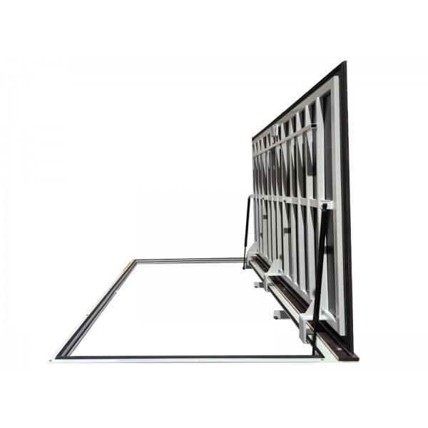Trappe d'accès au sol en acier inoxydable de dimensions 70 cm x 150 cm "H" Trappe d'accès au sol en acier inoxydable de dimensions 70 cm x 150 cm "H"
