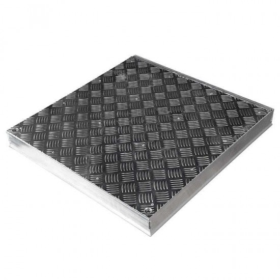 Trappe de sol en aluminium non rempli pour usage intérieur et extérieur 90cm x 90 cm