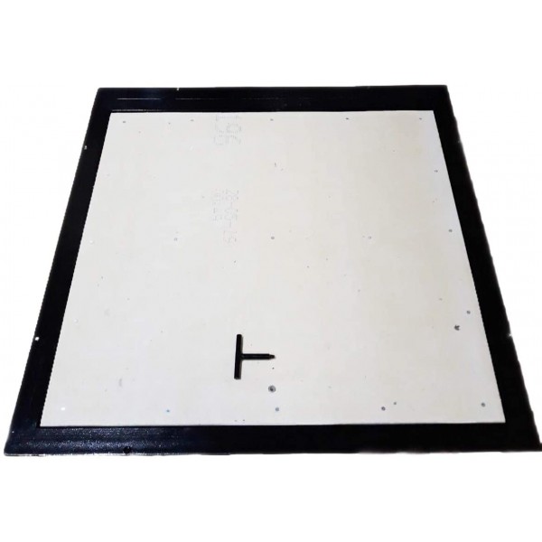 Grīdas tērauda tehniskā (revīzijas) lūka izmērs 90 cm x 200 cm H