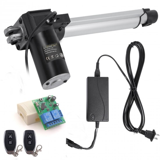 Linear actuator 24V, 38-61 cm with 2 remote controls