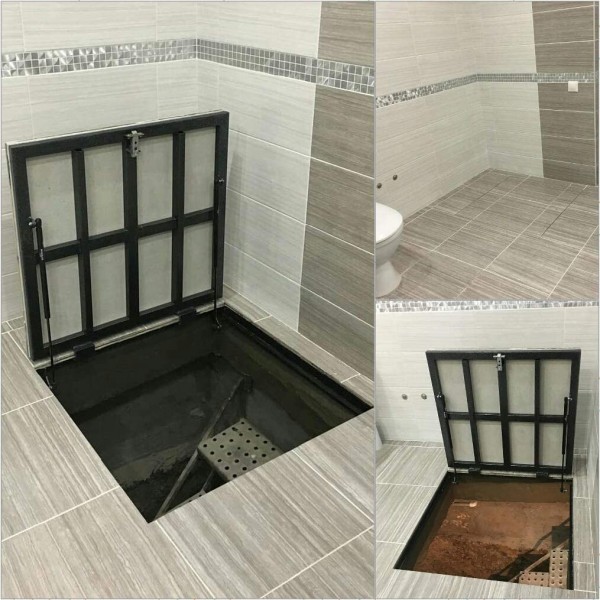 Floor steel access door size 60 cm x 110 cm H Floor steel access door size 60 cm x 110 cm H