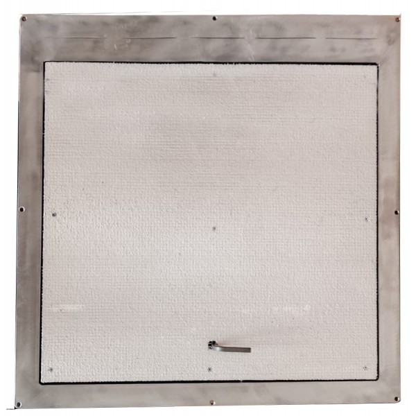 Porte d'accès au sol en acier inoxydable 80 cm x 100 cm pour intérieur et extérieur