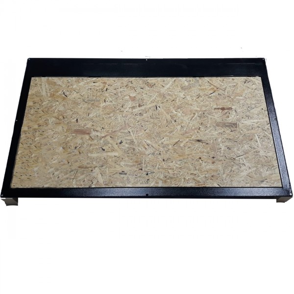 Floor steel access door size 80 cm x 130 cm H with OSB panel for wood flooring
