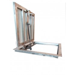 Stainless steel floor access door 80 cm x 220 cm "H" for indoor and outdoor