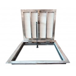 Floor Stainless steel 80 cm x 80 cm access door for indoor and outdoor