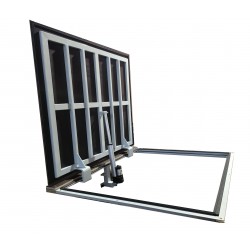 Bodenzugangstür aus Edelstahl 100 cm x 280 cm „H“ für den Innen- und Außenbereich