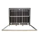 Stainless steel floor access door 100 cm x 260 cm H for indoor and outdoor