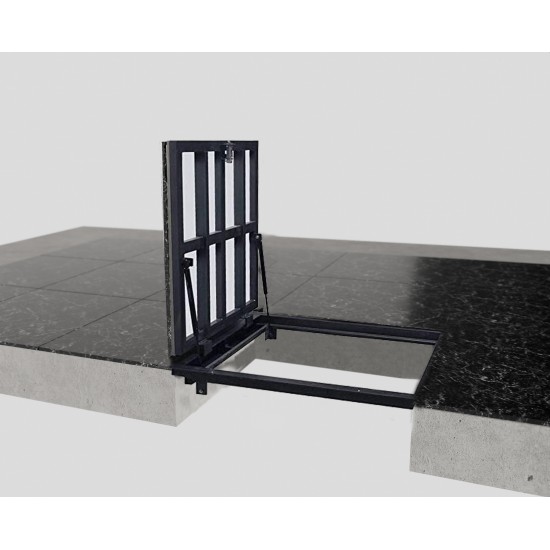 Floor steel access door size 100 cm x 230 cm H
