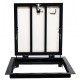 Floor steel door 70 cm x 60 cm H with plasterboard for tile covering
