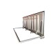 Stainless steel floor access door 80 cm x 250 cm H for indoor and outdoor