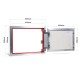 Puerta de inspección de aluminio tamaño 500mm x 400mm para revestimiento de baldosas cerámicas