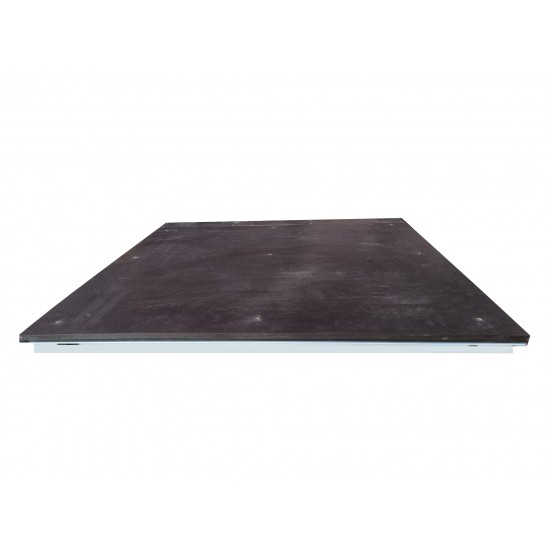 Stainless steel floor access door 100 cm x 260 cm H for indoor and outdoor
