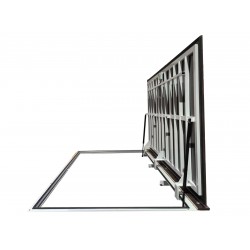 Stainless steel floor access door 100 cm x 260 cm "H" for indoor and outdoor