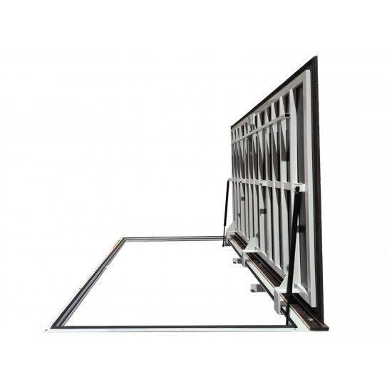 Stainless steel floor access door 100 cm x 260 cm H for indoor and outdoor