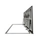 Stainless steel floor access door 100 cm x 260 cm H for indoor and outdoor