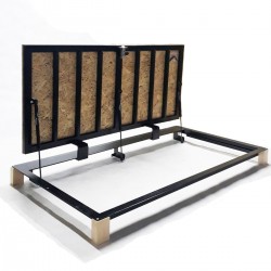 Floor steel access door size 70 cm x 130 cm "H" with OSB panel for wood flooring