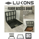 Floor steel access door size 60 cm x 180 cm H